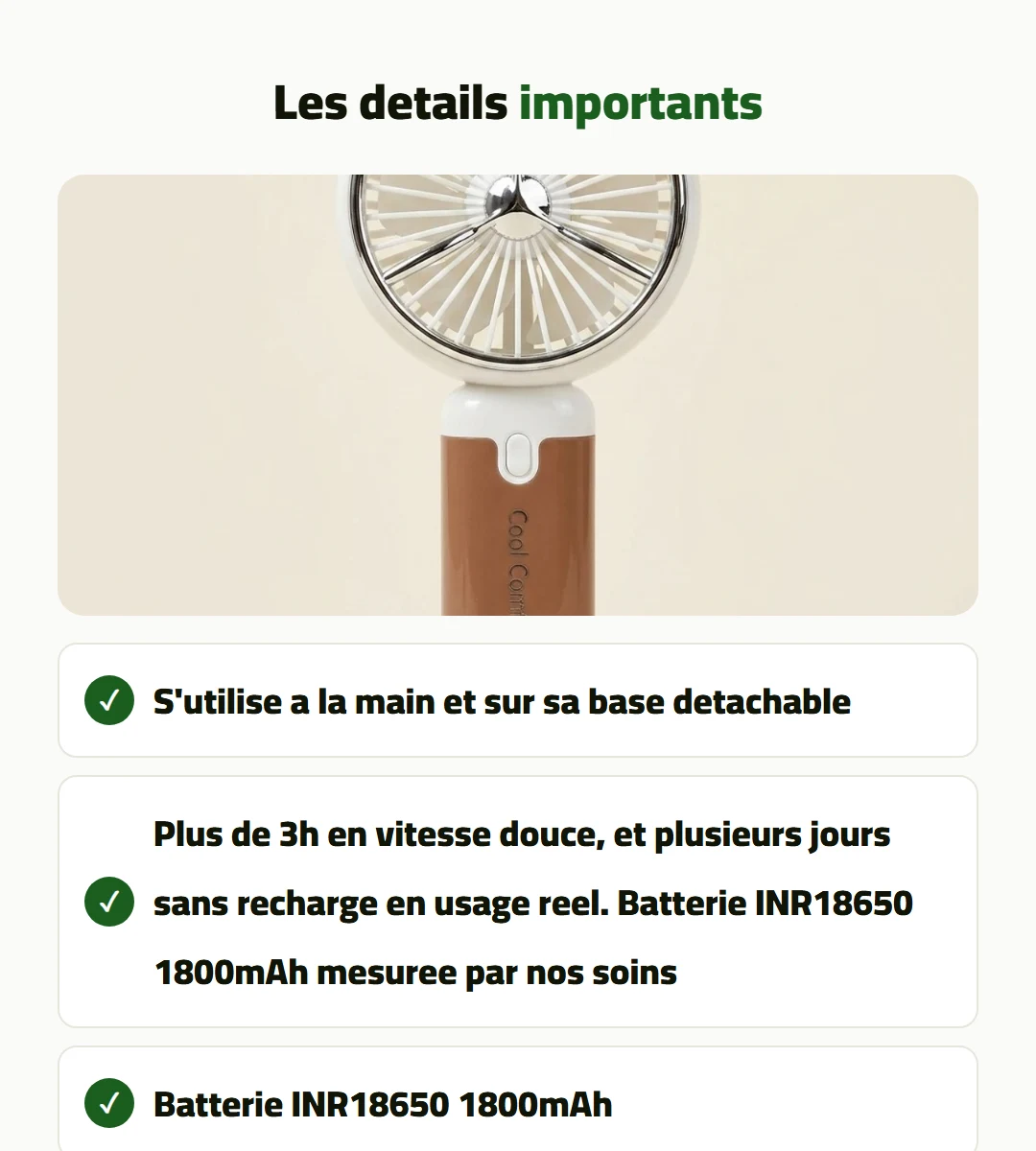 Ventilateur de poche