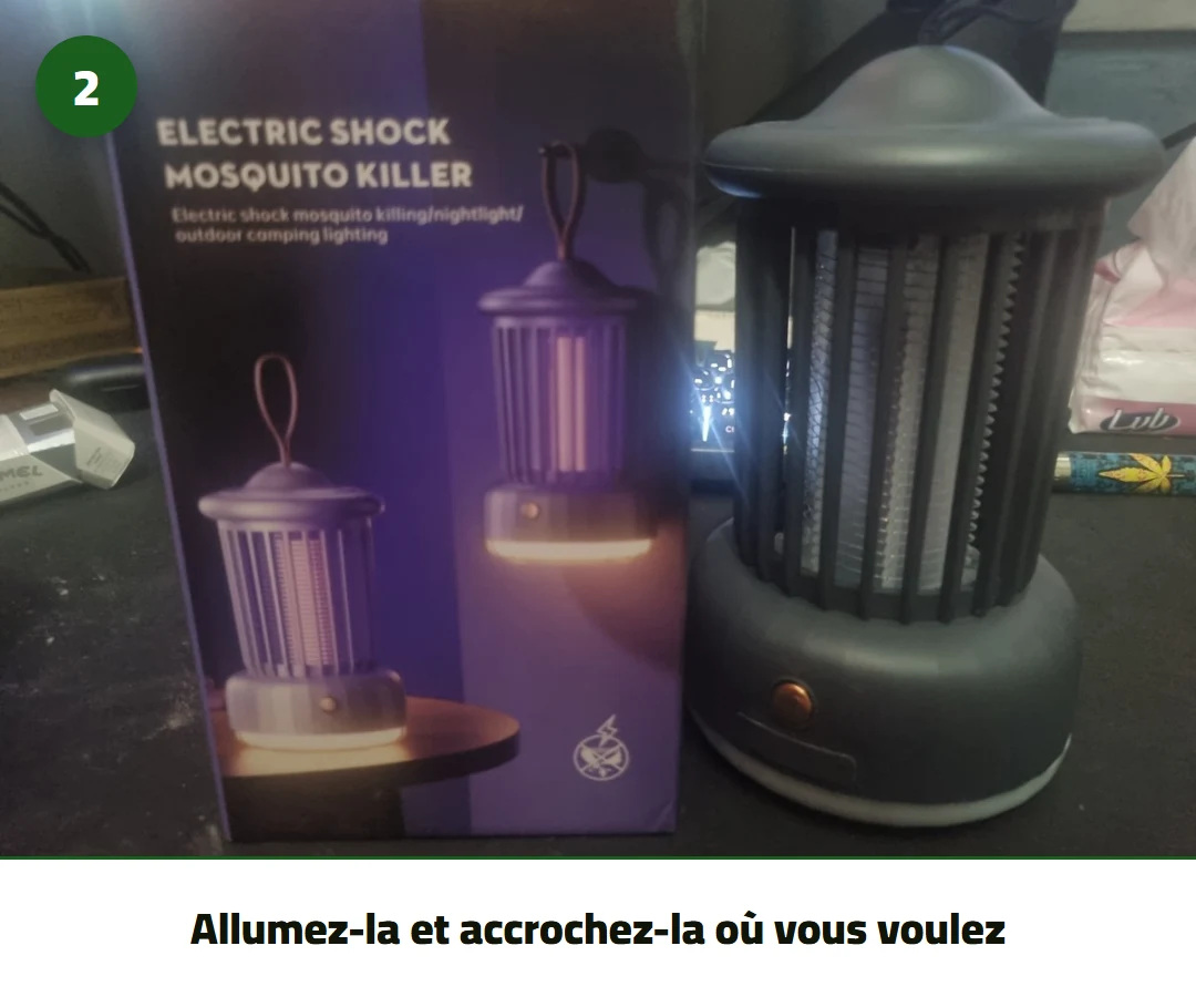 Allumez-la et accrochez-la où vous voulez