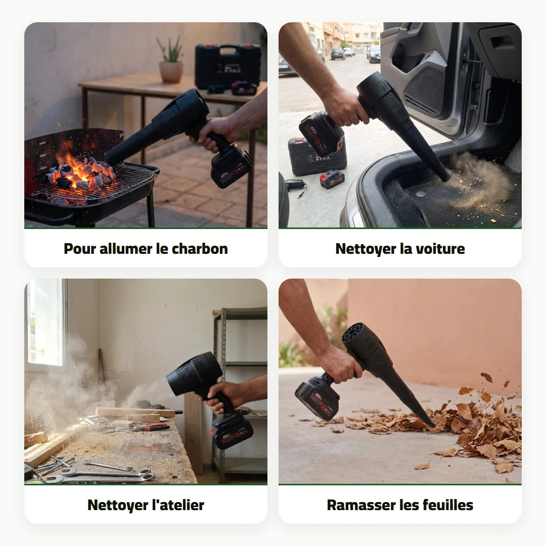 Storm Turbine Fan, souffleur puissant sans fil