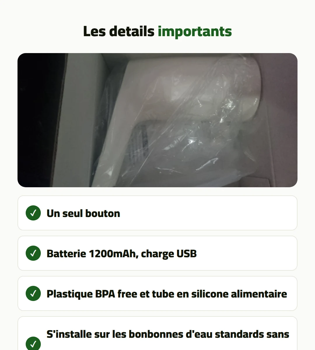 Pompe à eau automatique
