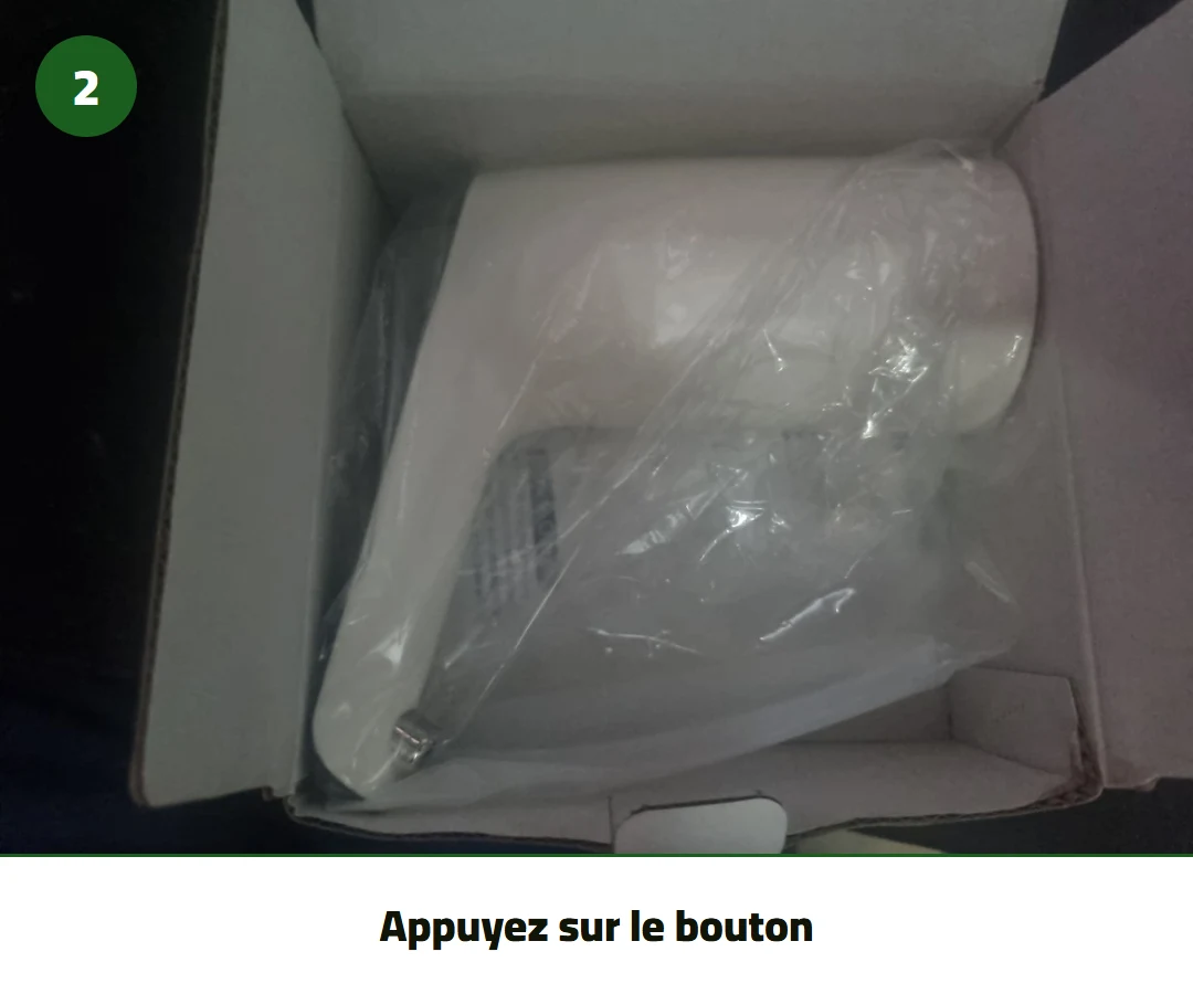 Appuyez sur le bouton